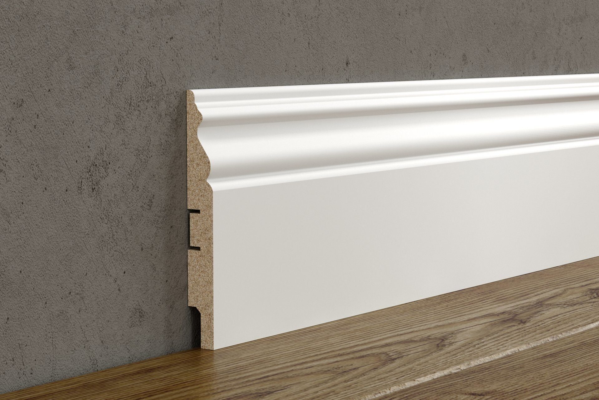 Плинтус МДФ под покраску Cosca Decor AP22 2400×134×16