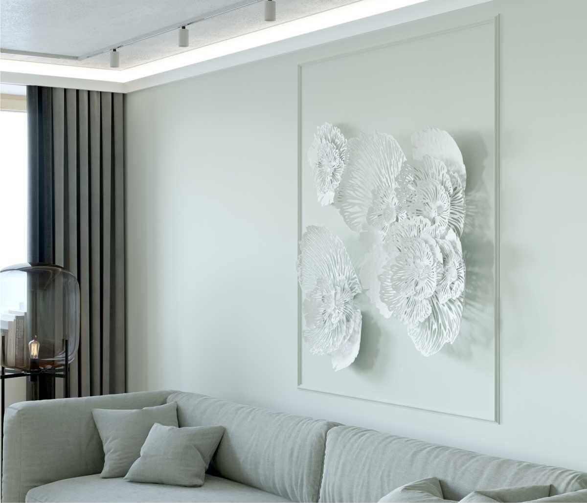 Молдинг под покраску Cosca Decor MX001 2000×26×12 фото в интерьере