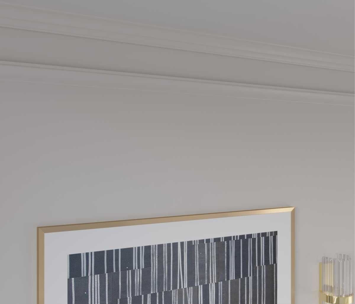 Молдинг под покраску Cosca Decor MX002 2000×40×17 фото в интерьере