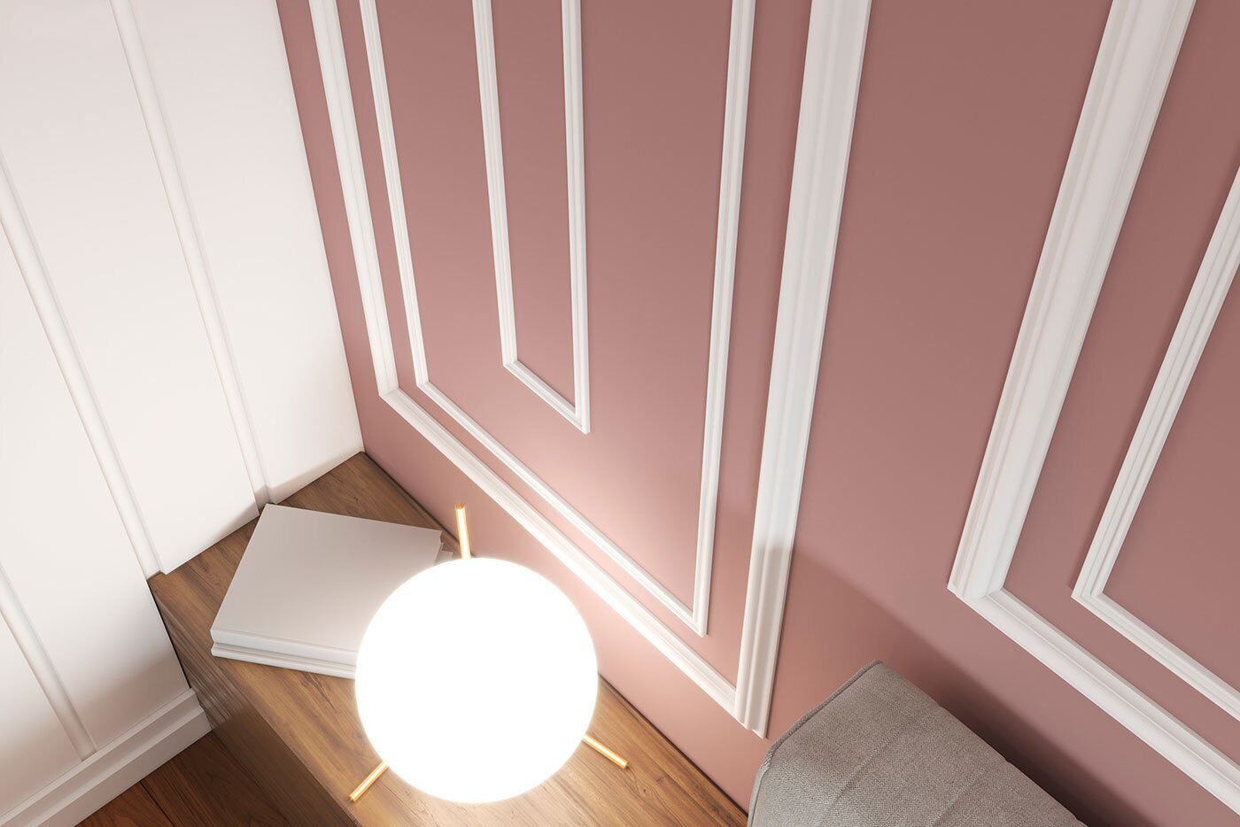 Молдинг под покраску Cosca Decor MX003 2000×19×8 фото в интерьере