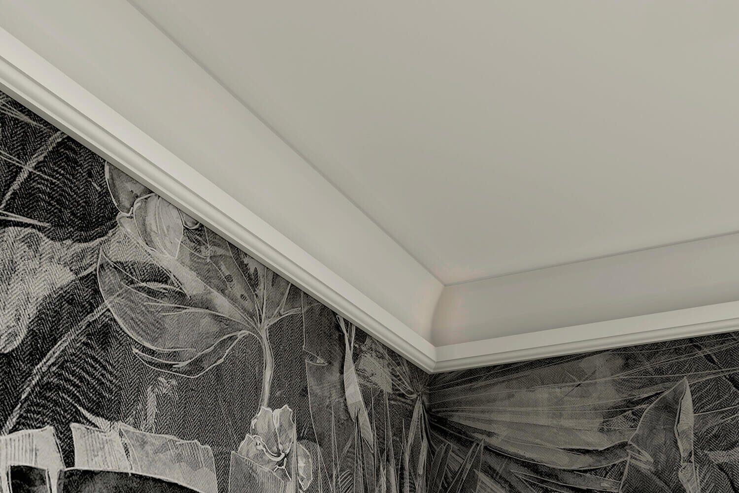 Молдинг под покраску Cosca Decor MX004 2000×29×16 фото в интерьере