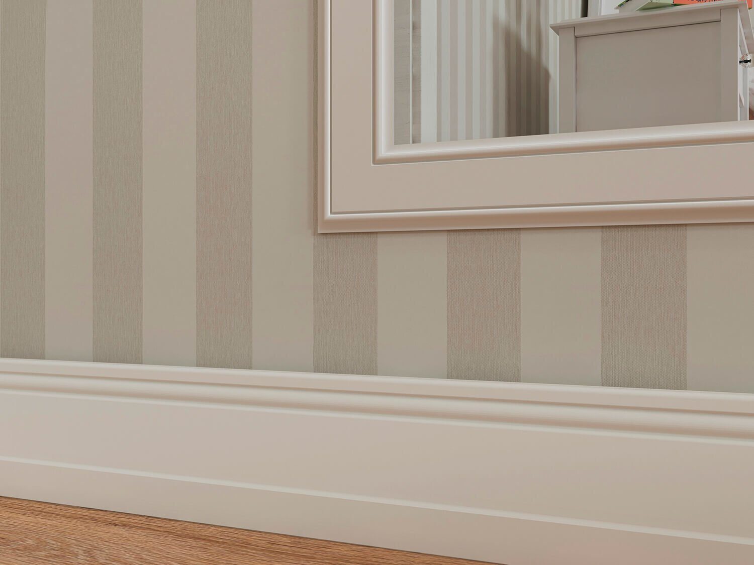 Молдинг под покраску Cosca Decor MX006 2000×48×8 фото в интерьере