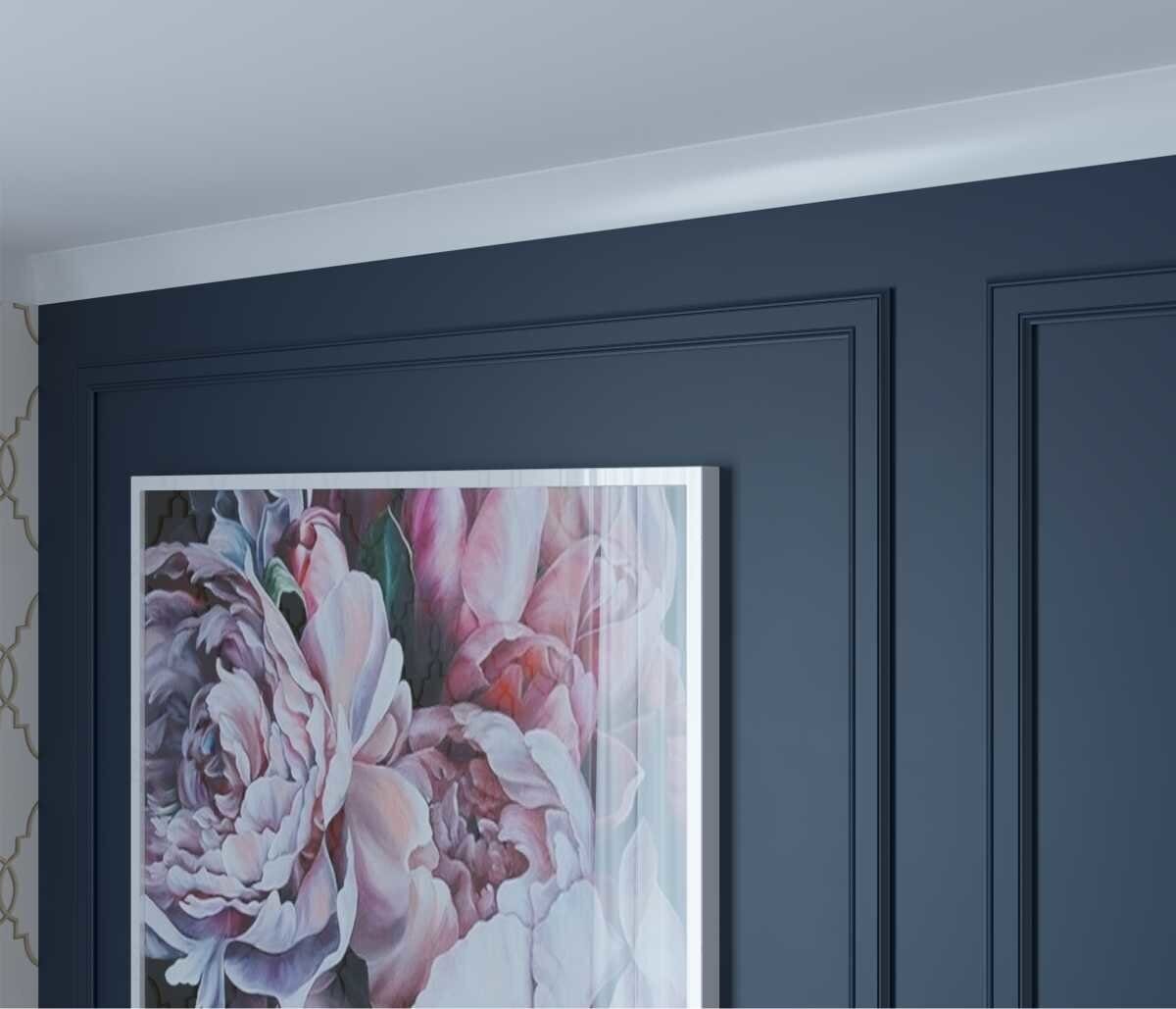 Молдинг под покраску Cosca Decor MX006 2000×48×8 фото в интерьере