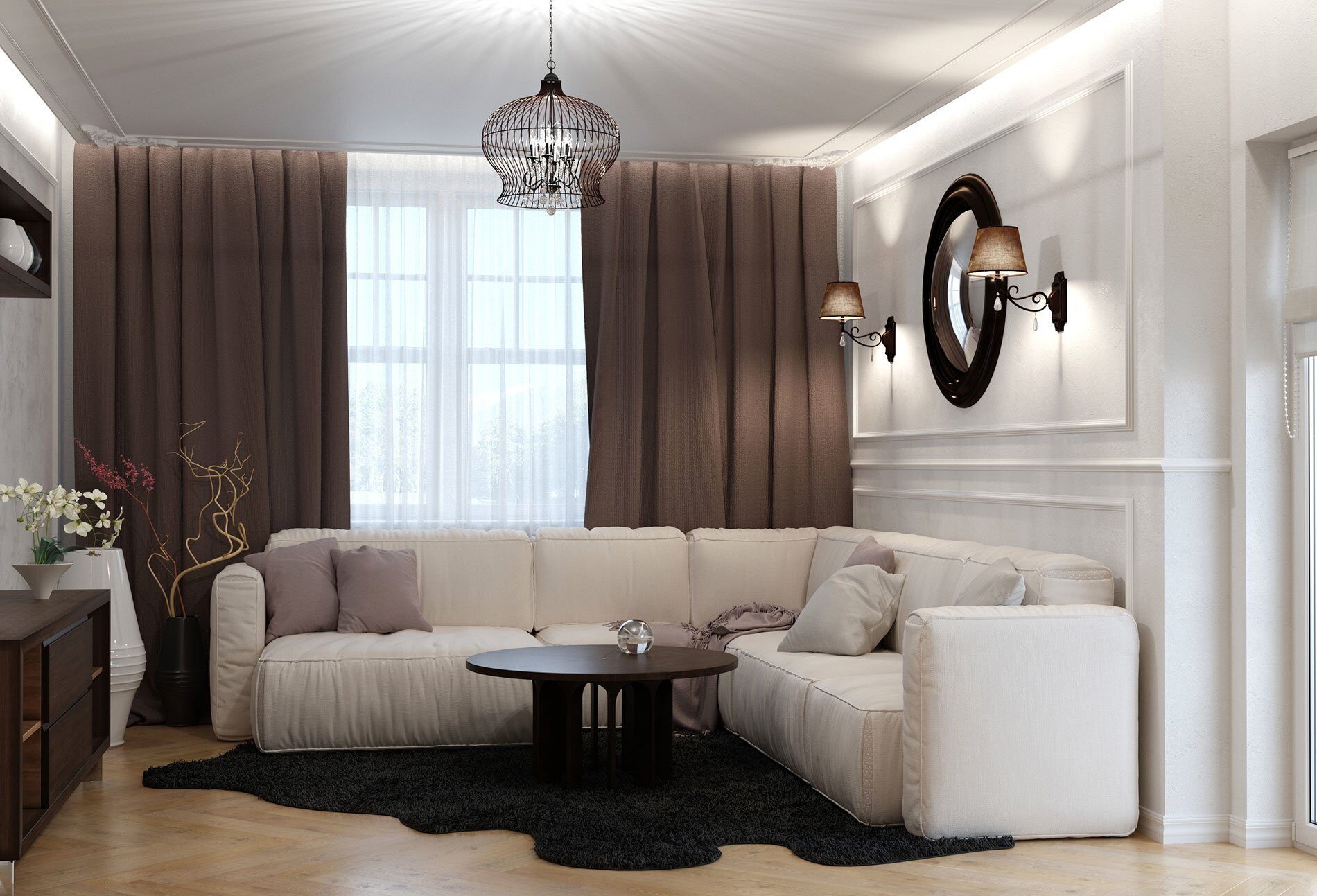 Молдинг под покраску Cosca Decor MX008 2000×60×8 фото в интерьере