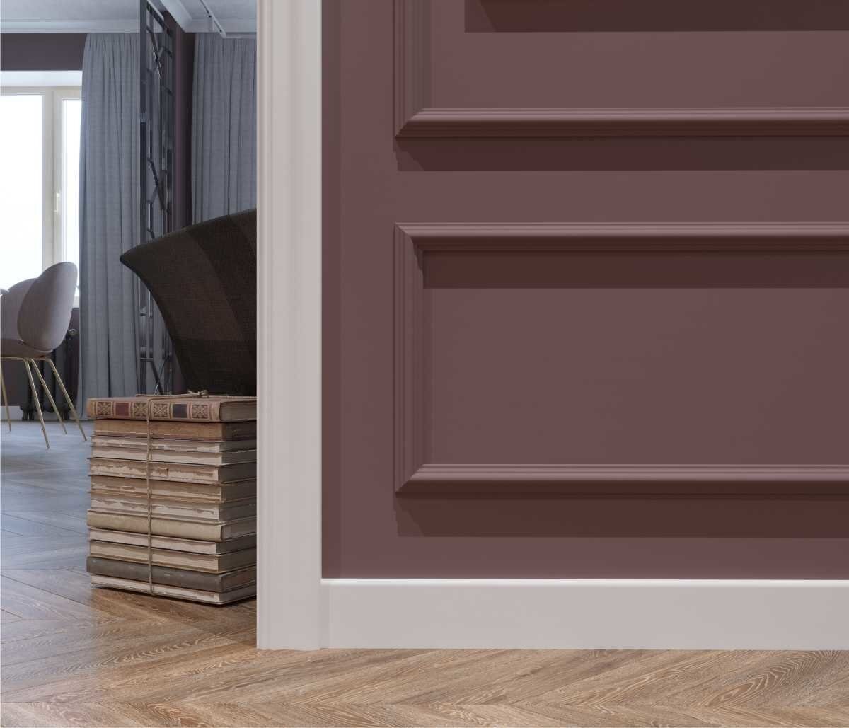 Молдинг под покраску Cosca Decor MX009 2000×38×18 фото в интерьере