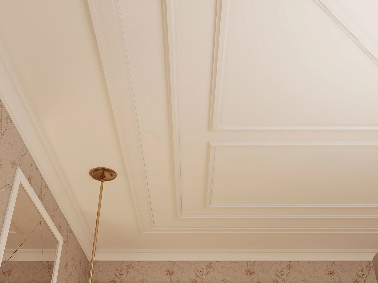 Молдинг под покраску Cosca Decor MX011 2000×40×14 фото в интерьере