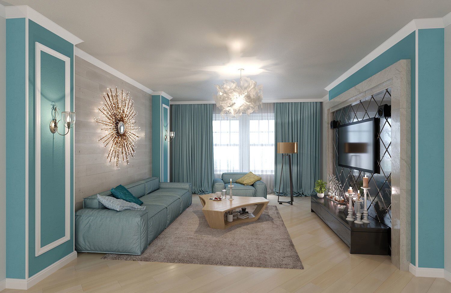 Молдинг под покраску Cosca Decor MX016 2000×64×19 фото в интерьере