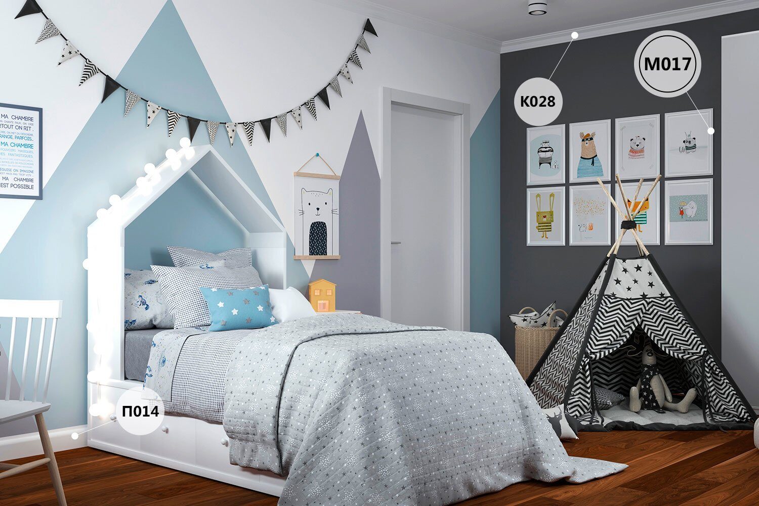 Молдинг под покраску Cosca Decor MX017 2000×30×9 фото в интерьере