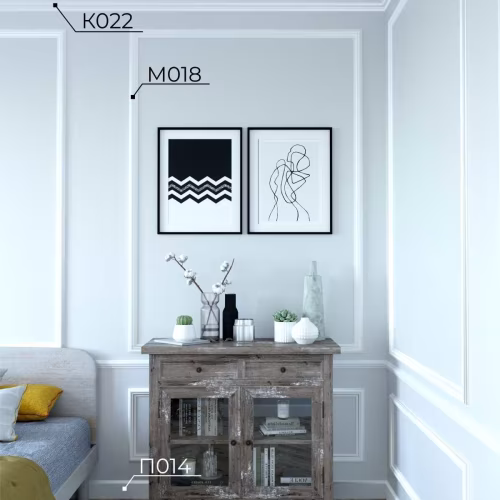 Молдинг под покраску Cosca Decor MX018 2000×45×20
