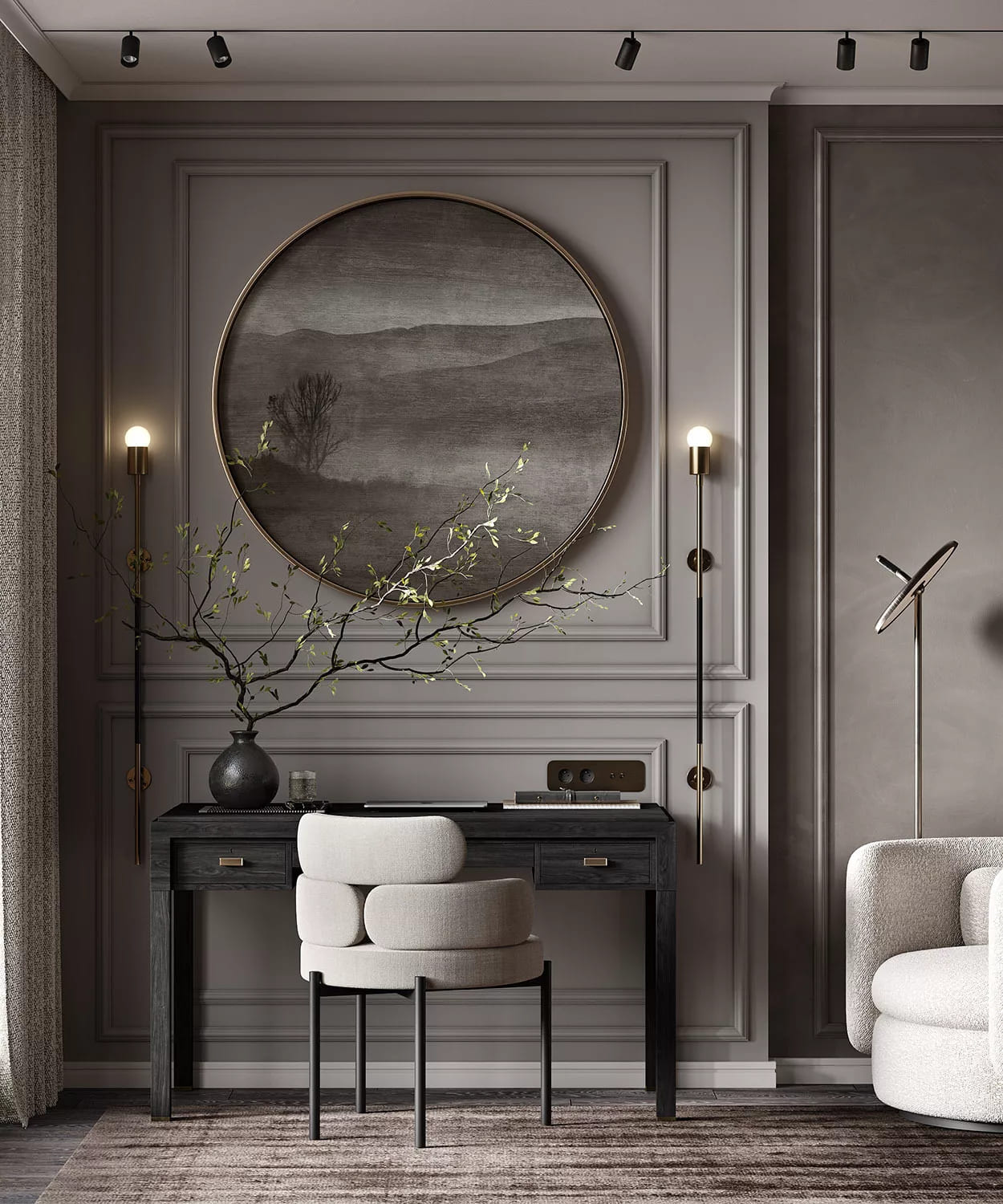 Молдинг под покраску Cosca Decor MX020 2000×37×16 фото в интерьере