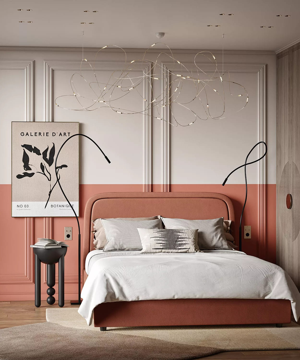 Молдинг под покраску Cosca Decor MX021 2000×99×23 фото в интерьере