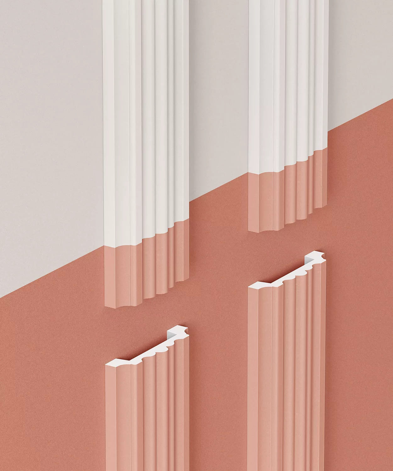 Молдинг под покраску Cosca Decor MX021 2000×99×23 фото в интерьере