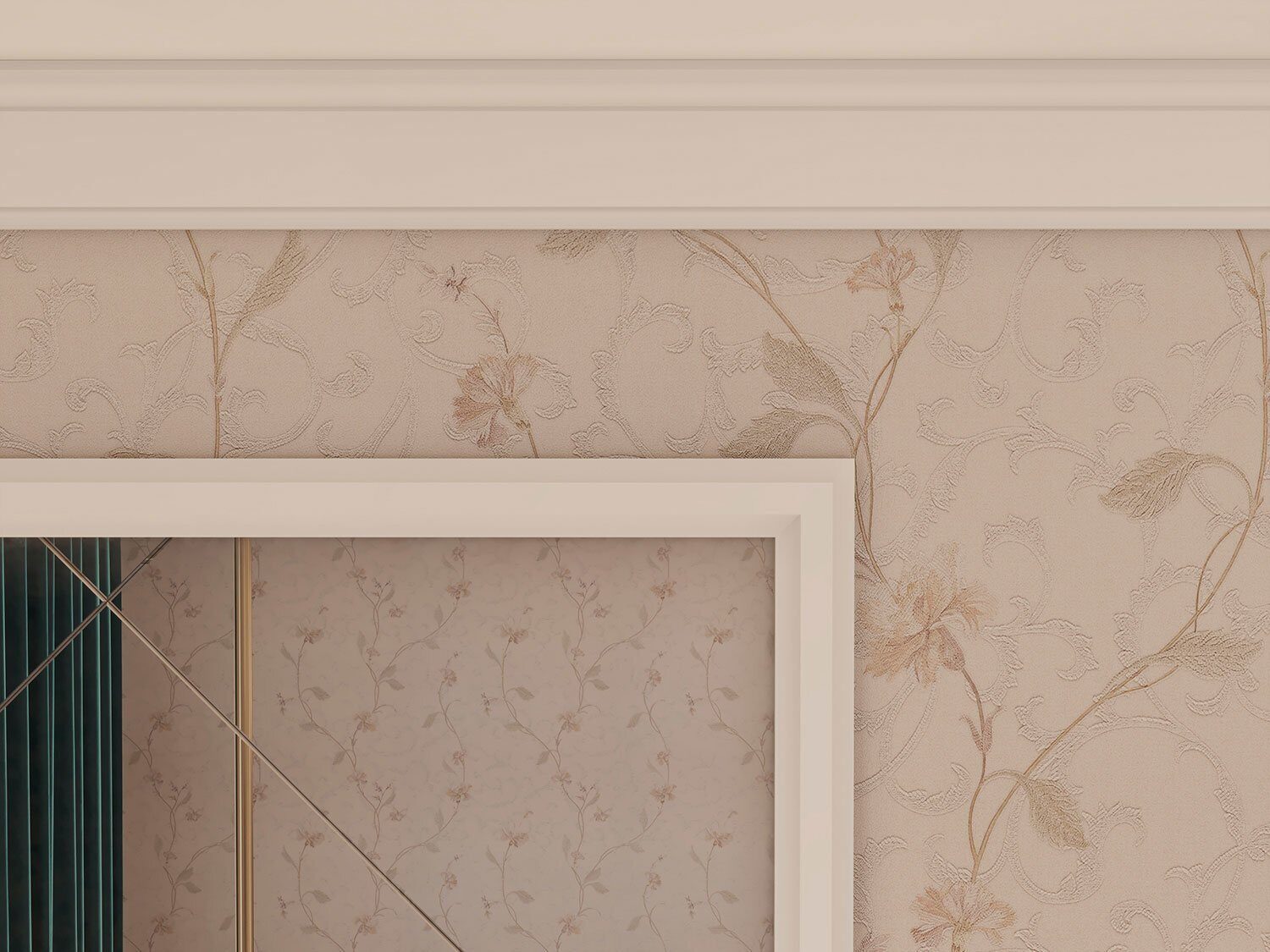 Молдинг под покраску Cosca Decor MX028 2000×85×12 фото в интерьере