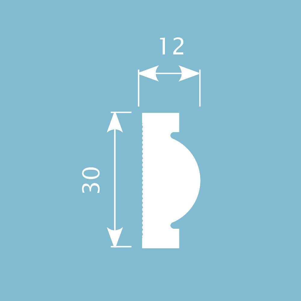 Молдинг под покраску Cosca Decor MX042 2000×30×12