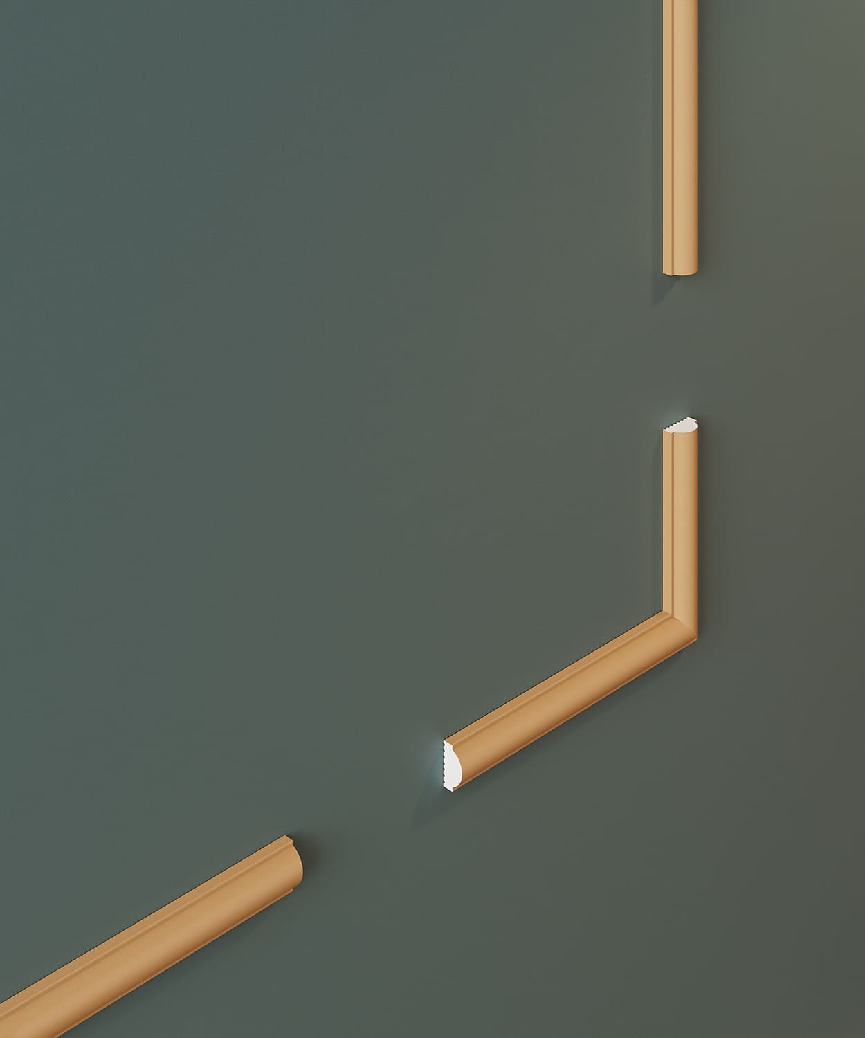 Молдинг под покраску Cosca Decor MX042 2000×30×12 фото в интерьере