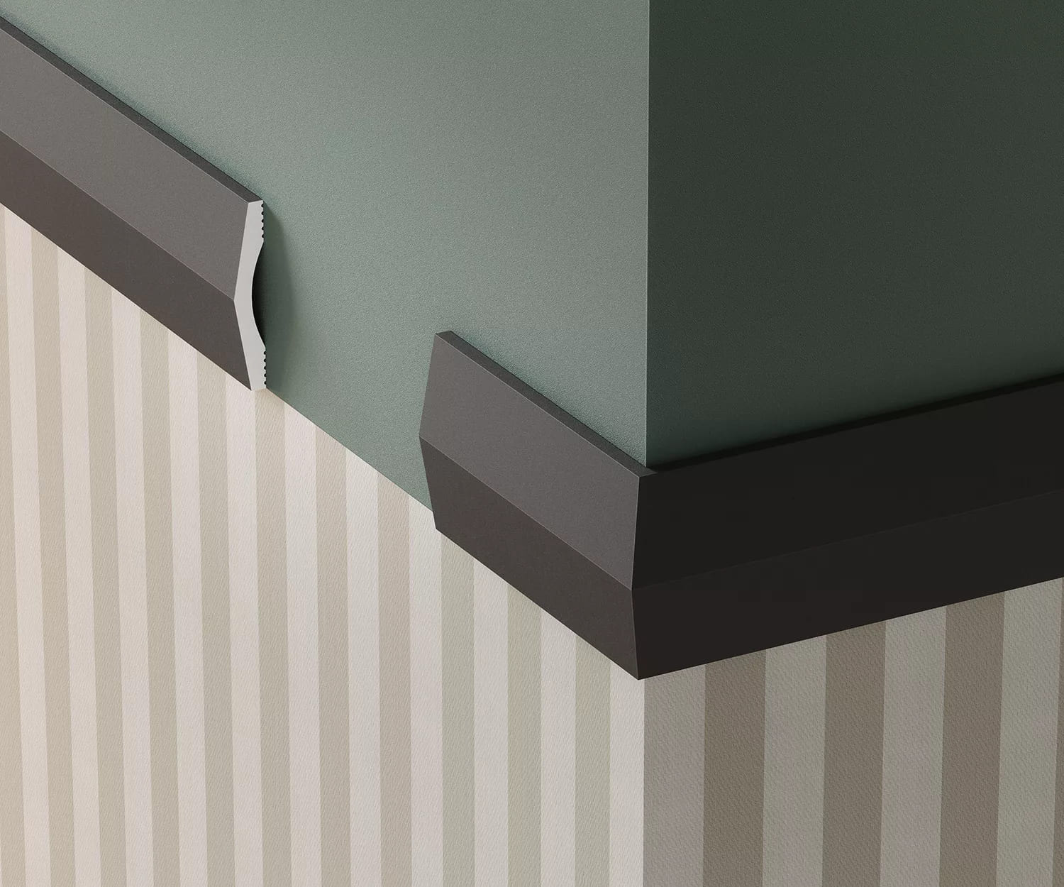 Молдинг под покраску Cosca Decor MX049 2000×50×8 фото в интерьере