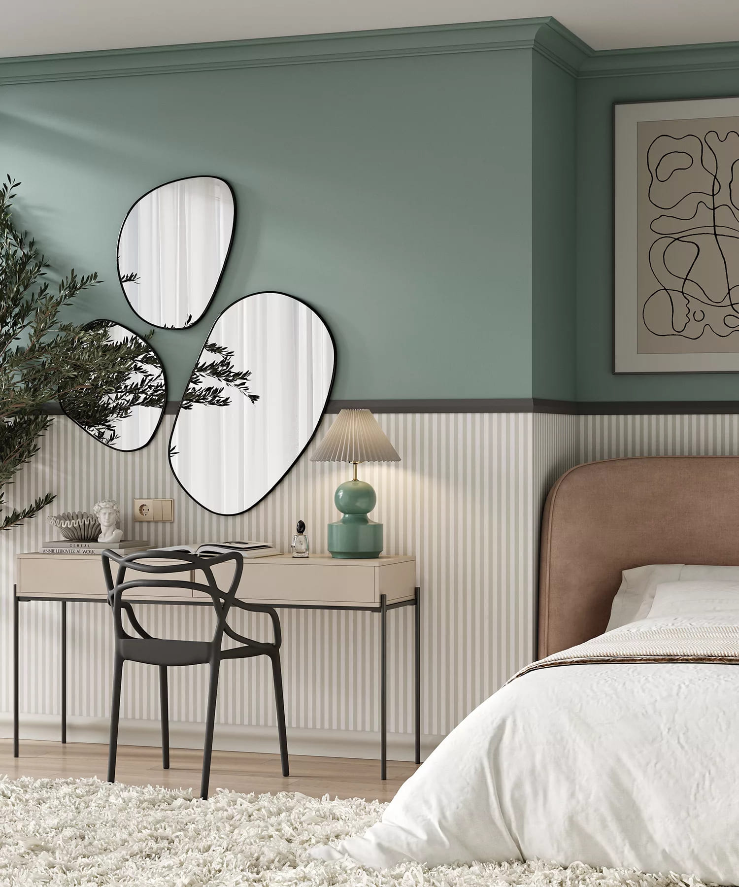 Молдинг под покраску Cosca Decor MX049 2000×50×8 фото в интерьере