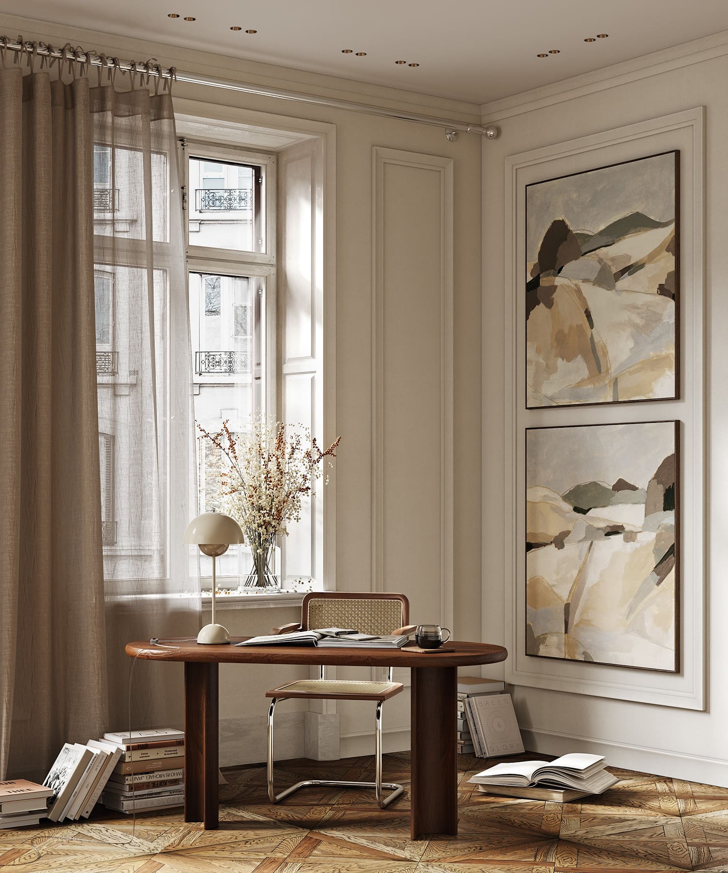 Молдинг под покраску Cosca Decor MX050 2000×65×22 фото в интерьере