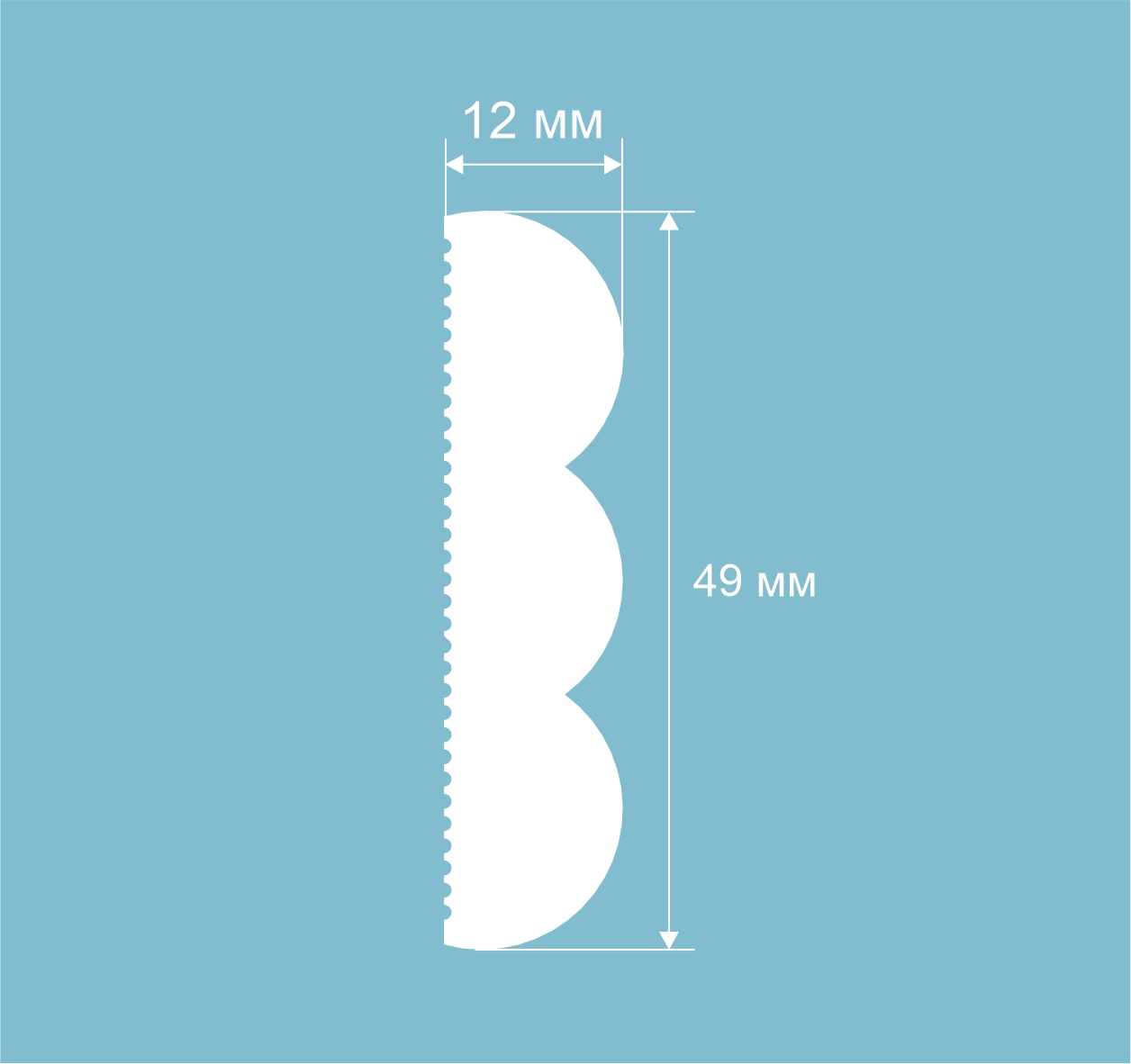 Молдинг под покраску Cosca Decor MX052 2000×49×12