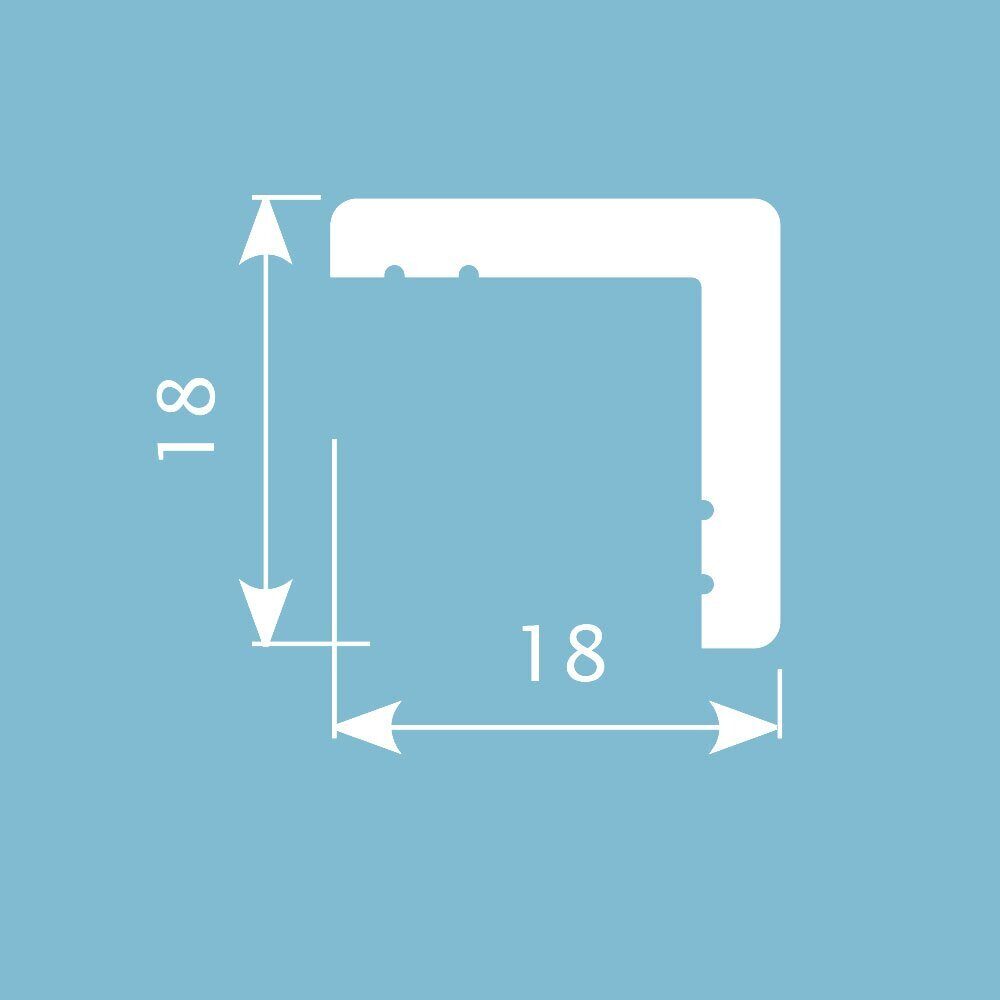 Молдинг угловой под покраску Cosca Decor AX002 2000×18×18
