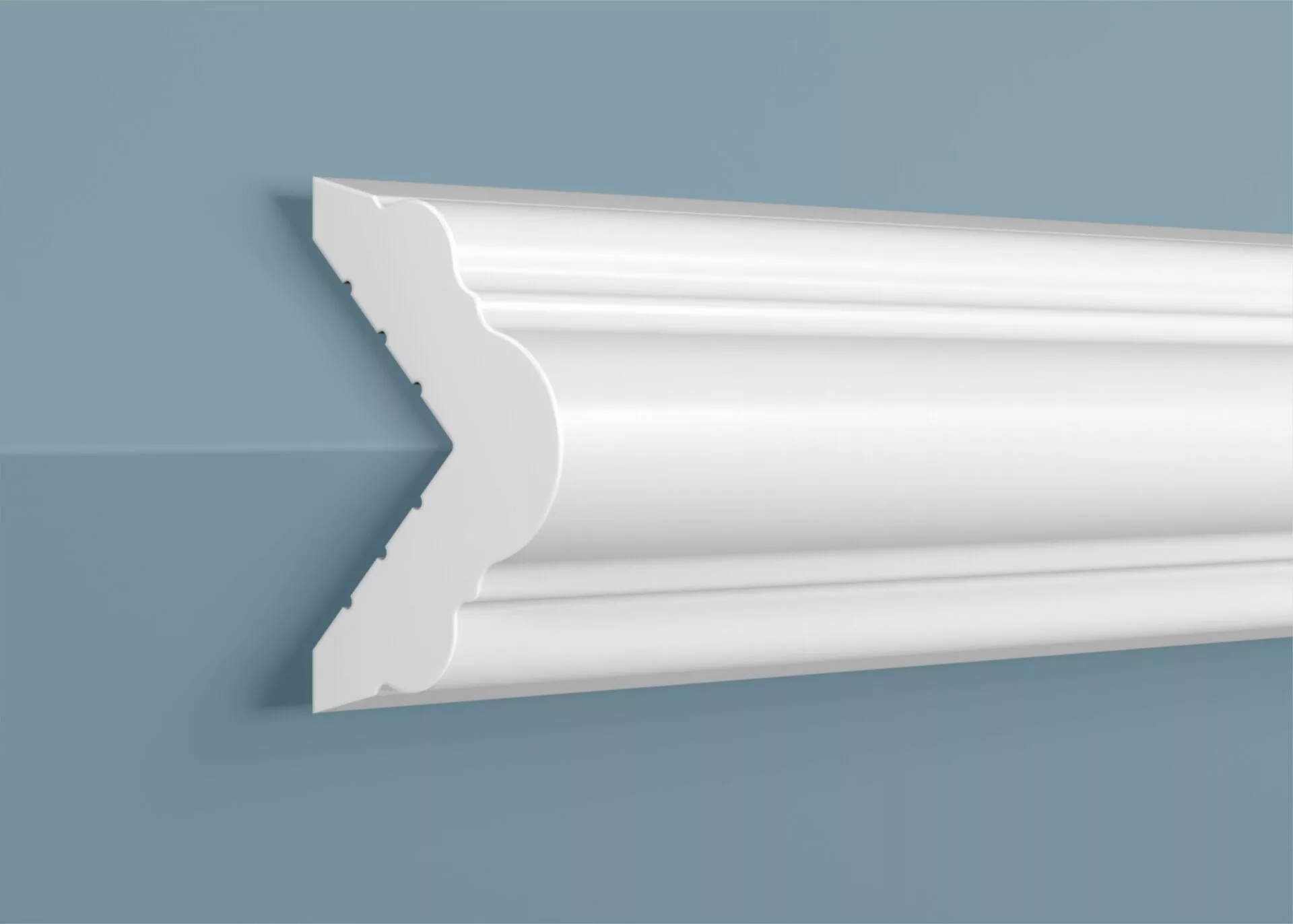 Молдинг угловой под покраску Cosca Decor AX003 2000×30×30