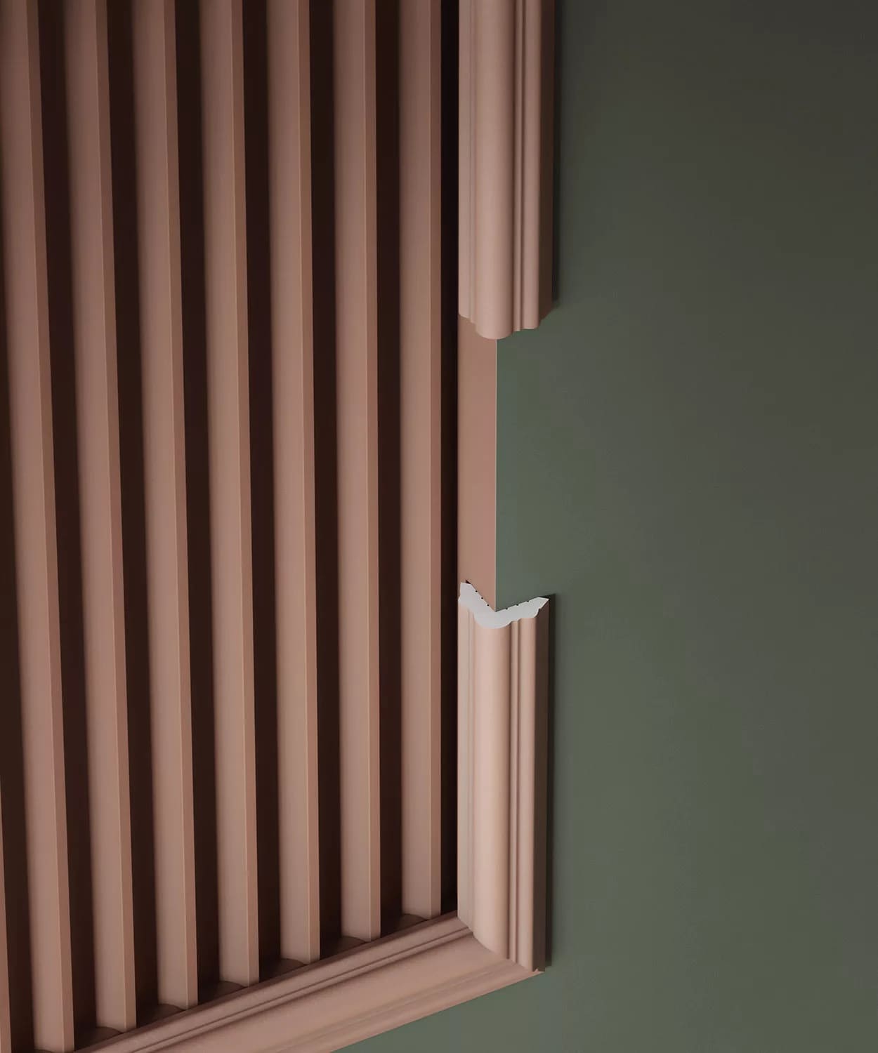 Молдинг угловой под покраску Cosca Decor AX003 2000×30×30 фото в интерьере