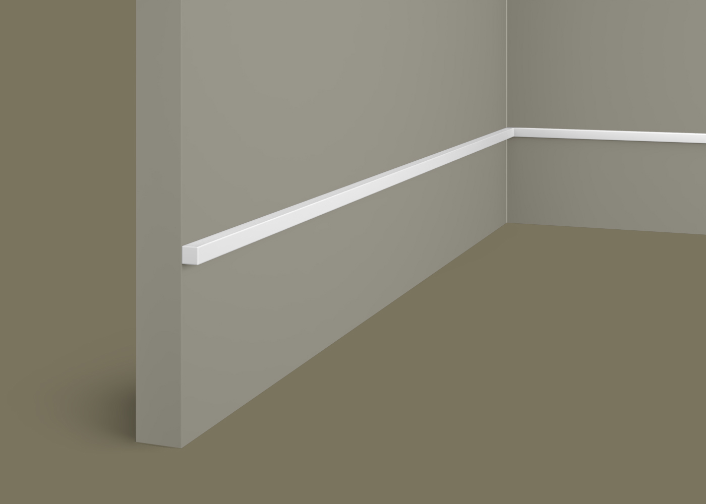 Рейка декоративная под покраску Cosca Decor RX013 2000×7×7