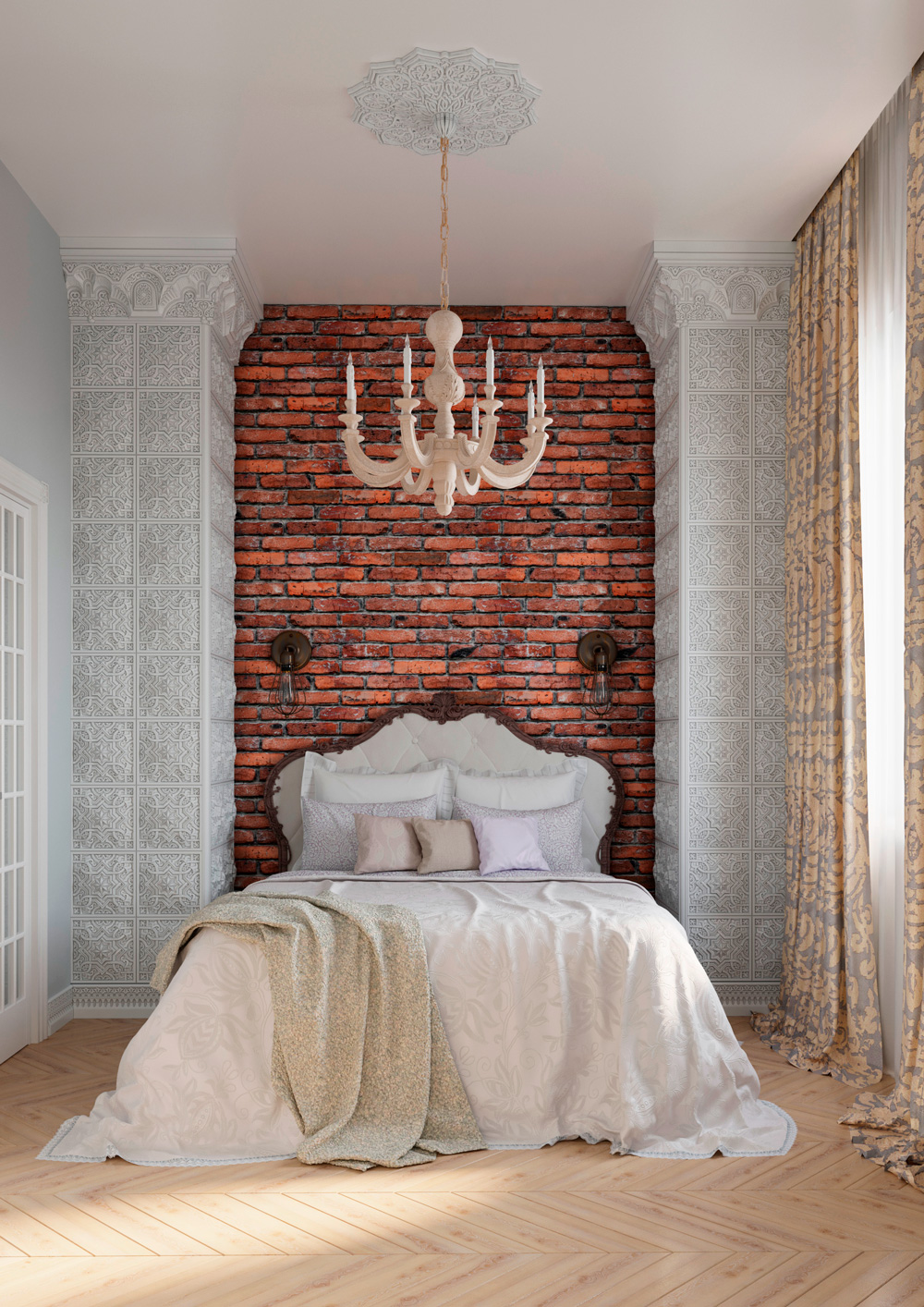 Плинтус под покраску Европласт 1.53.501 2000×139×25 фото в интерьере