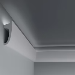 Плинтус под покраску с подсветкой Европласт 6.53.701 2000×90×31