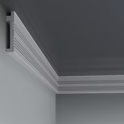 Плинтус под покраску с подсветкой Европласт 6.53.705 2000×90×18