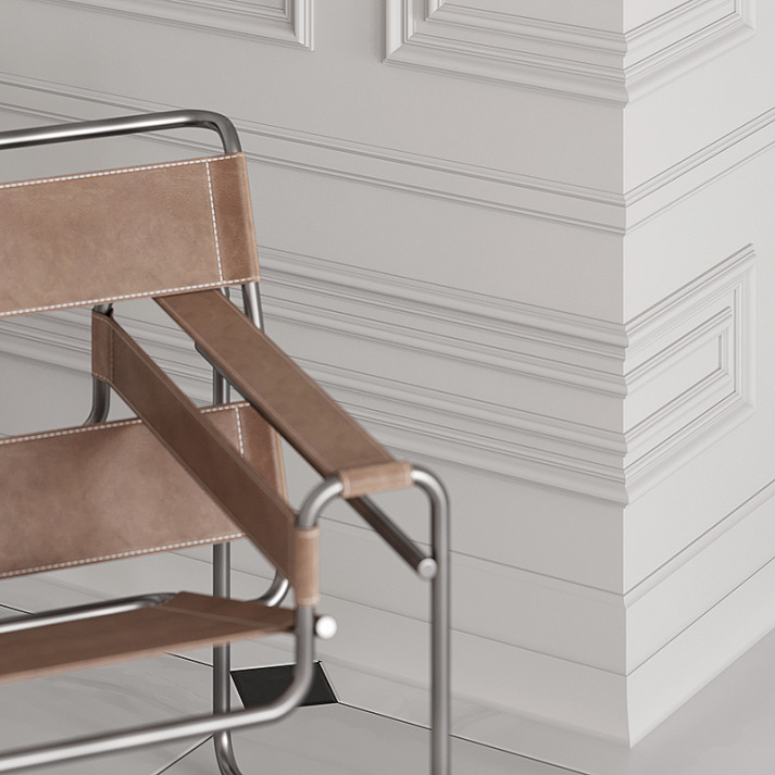 Плинтус под покраску Европласт 6.53.105 2000×161×24 фото в интерьере