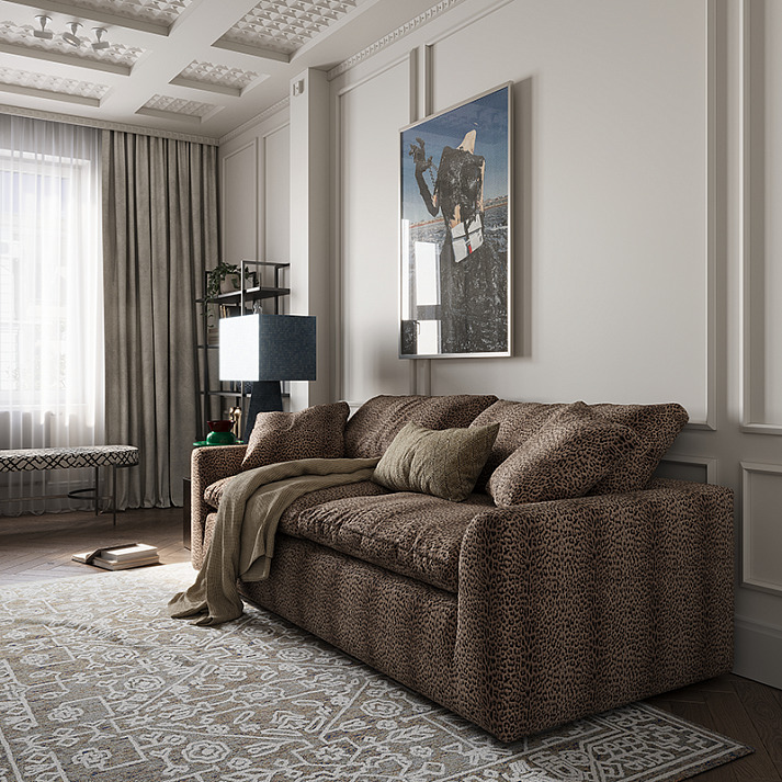 Плинтус под покраску Европласт 6.53.805 2000×200×15 фото в интерьере