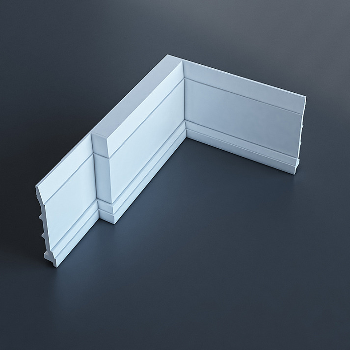 Плинтус под покраску Европласт 6.53.808 2000×160×23