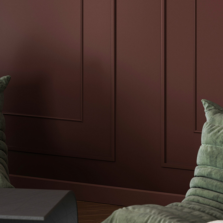 Плинтус под покраску Европласт U.6.53.119 2000×100×16 фото в интерьере