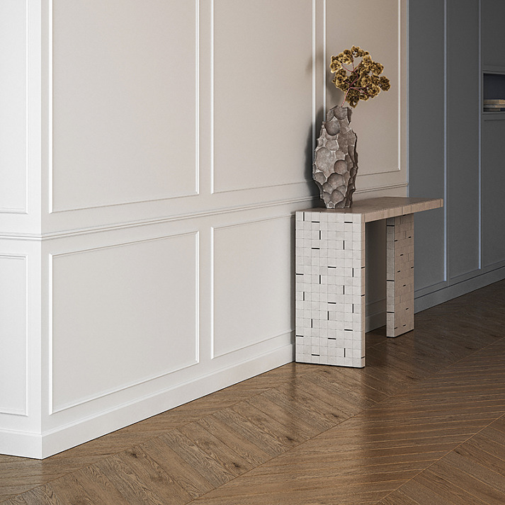 Плинтус под покраску Европласт U.6.53.119 2000×100×16 фото в интерьере