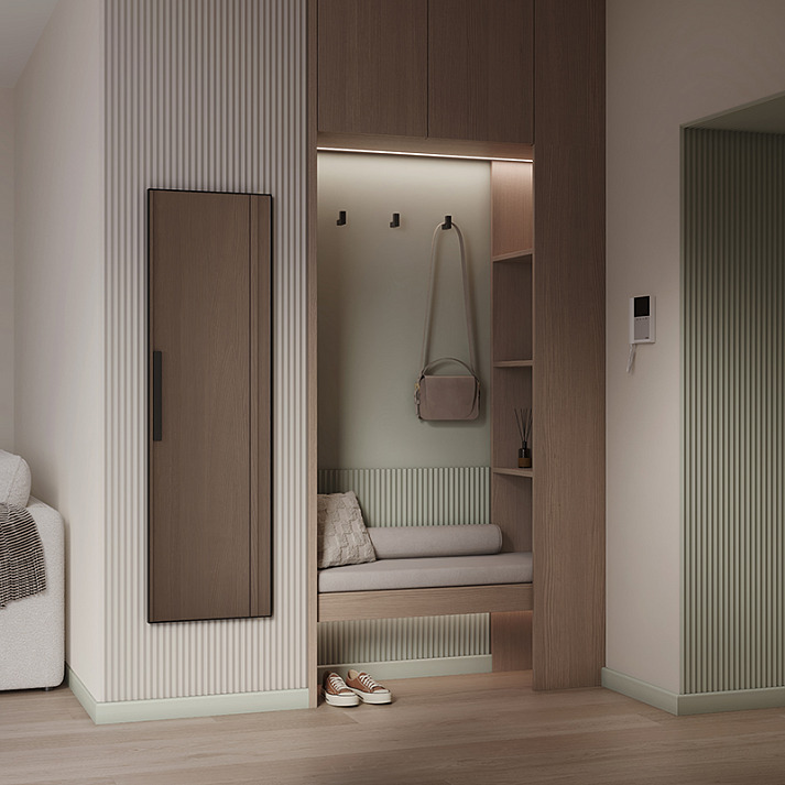 Плинтус под покраску Европласт 6.53.123 2000×70×18 фото в интерьере