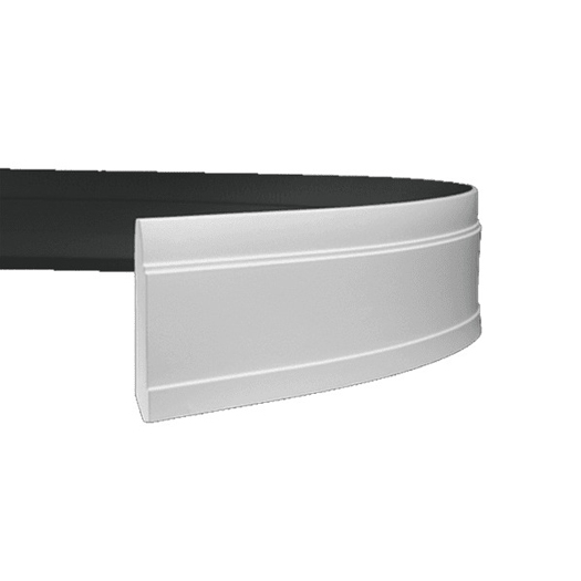 Плинтус под покраску гибкий Европласт 1.53.102 2000×150×22