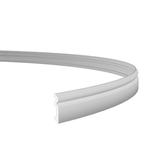 Плинтус под покраску гибкий Европласт 1.53.109 2000×98×16