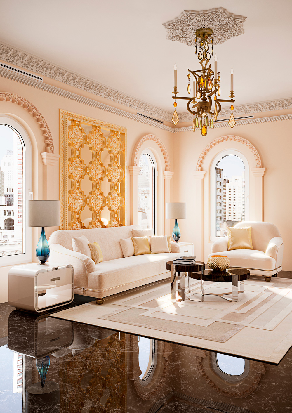 Стеновая панель под покраску Европласт 1.59.503 499×498×60 фото в интерьере