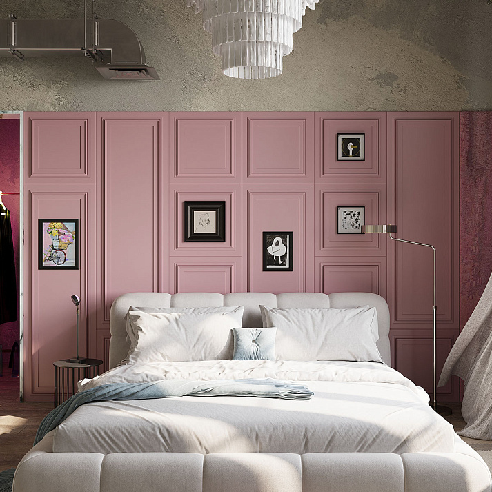 Стеновая панель под покраску Европласт 1.59.818 500×500×20 фото в интерьере