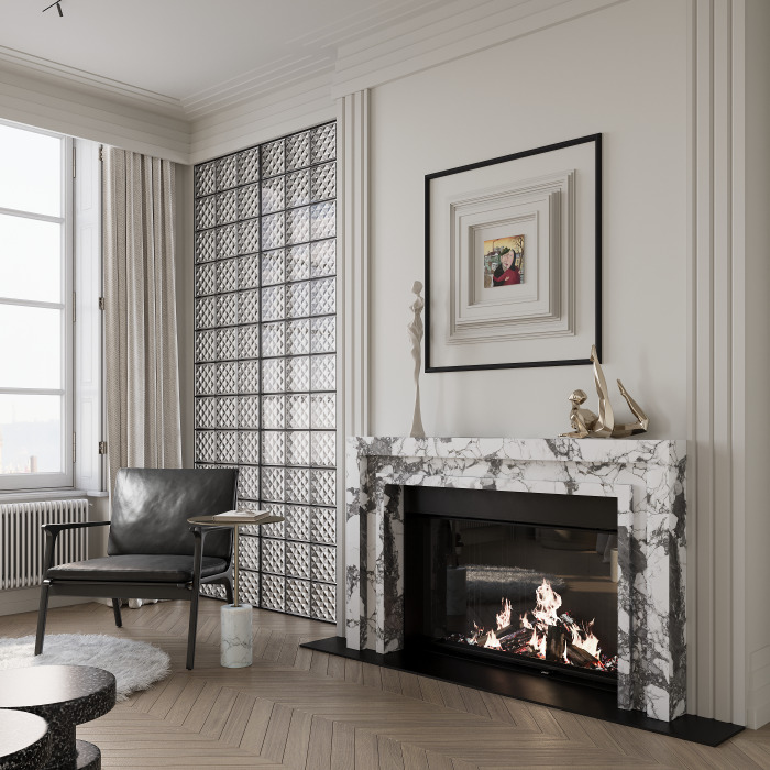 Стеновая панель под покраску Европласт 1.59.821 1500×500×42 фото в интерьере