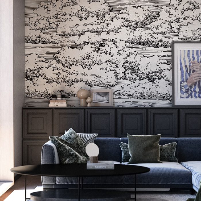 Стеновая панель под покраску Европласт 1.59.821 1500×500×42 фото в интерьере