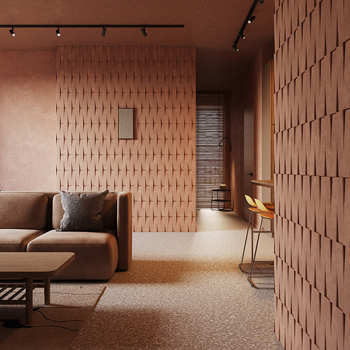 Стеновая панель под покраску Европласт Мудры 1.59.901 960×240×20 фото в интерьере