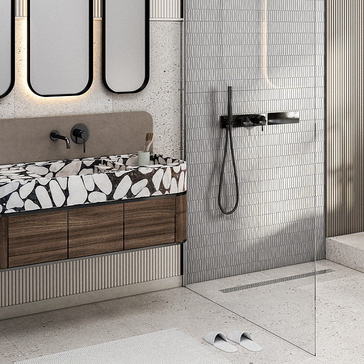 Стеновая панель под покраску Европласт Тюль 6.59.102 2000×240×10 фото в интерьере