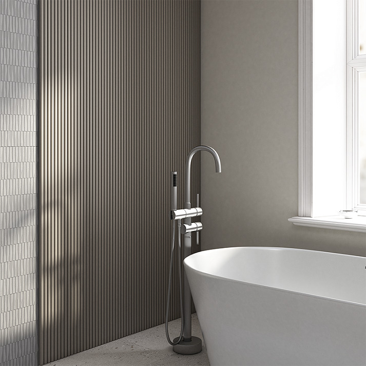 Стеновая панель под покраску Европласт Тюль 6.59.102 2000×240×10 фото в интерьере