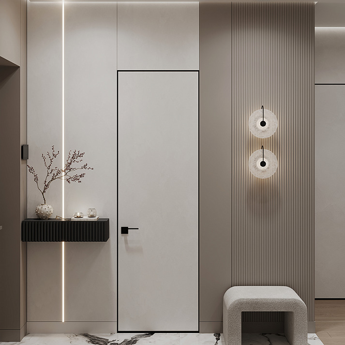 Стеновая панель под покраску Европласт Тюль 6.59.102 2000×240×10 фото в интерьере