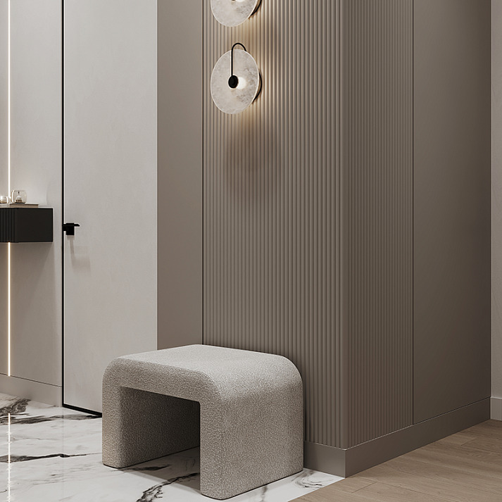 Стеновая панель под покраску Европласт Тюль 6.59.102 2000×240×10 фото в интерьере