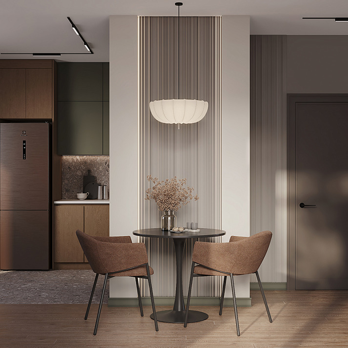 Стеновая панель под покраску Европласт Енисей 6.59.105-280 2800×220×12 фото в интерьере