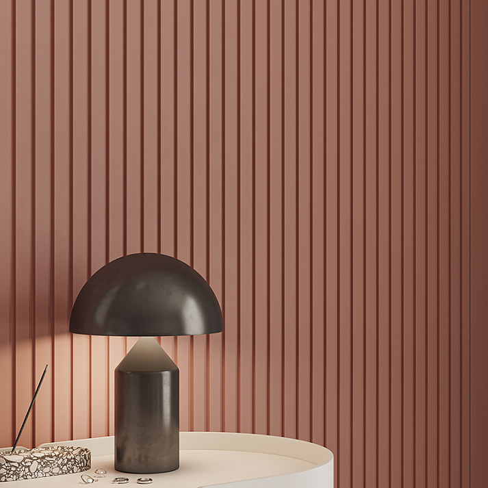 Стеновая панель под покраску Европласт Прямоугольный меандр U.6.59.106 2000×252×10 фото в интерьере