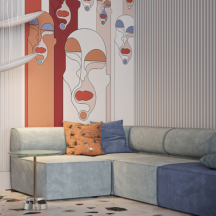 Стеновая панель под покраску Европласт 6.59.801 2000×251×25 фото в интерьере